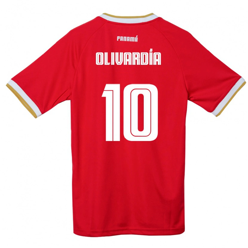 DanxenメンズパナマAdrián Olivardía#10赤 茶 白ホームシャツ26-28ジャージーユニフォーム