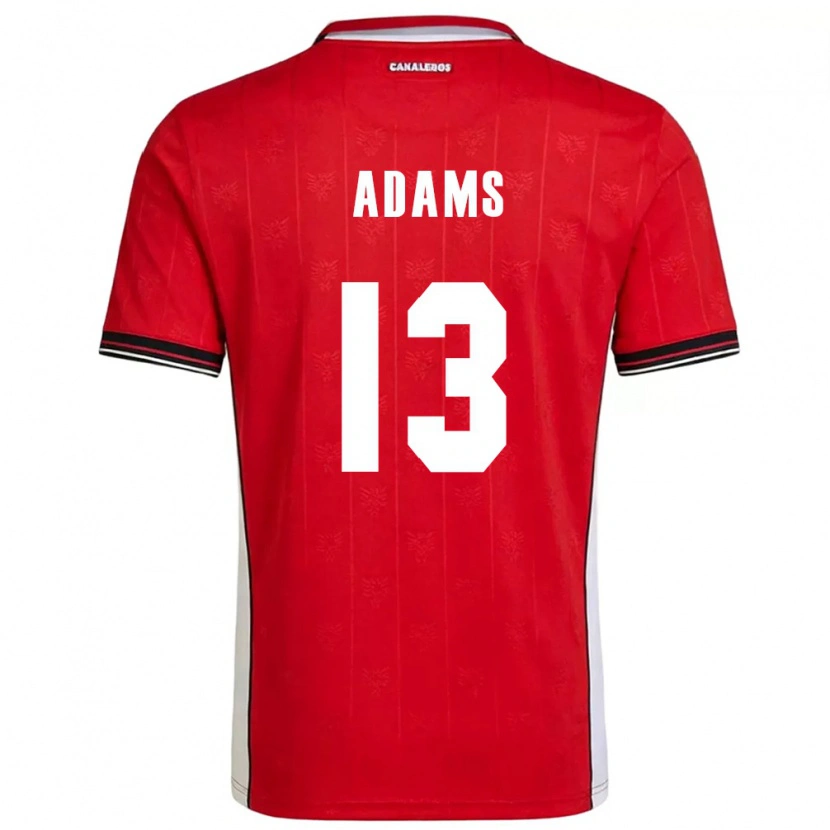 DanxenメンズパナマAlberto Adams#13赤 茶 白ホームシャツ26-28ジャージーユニフォーム