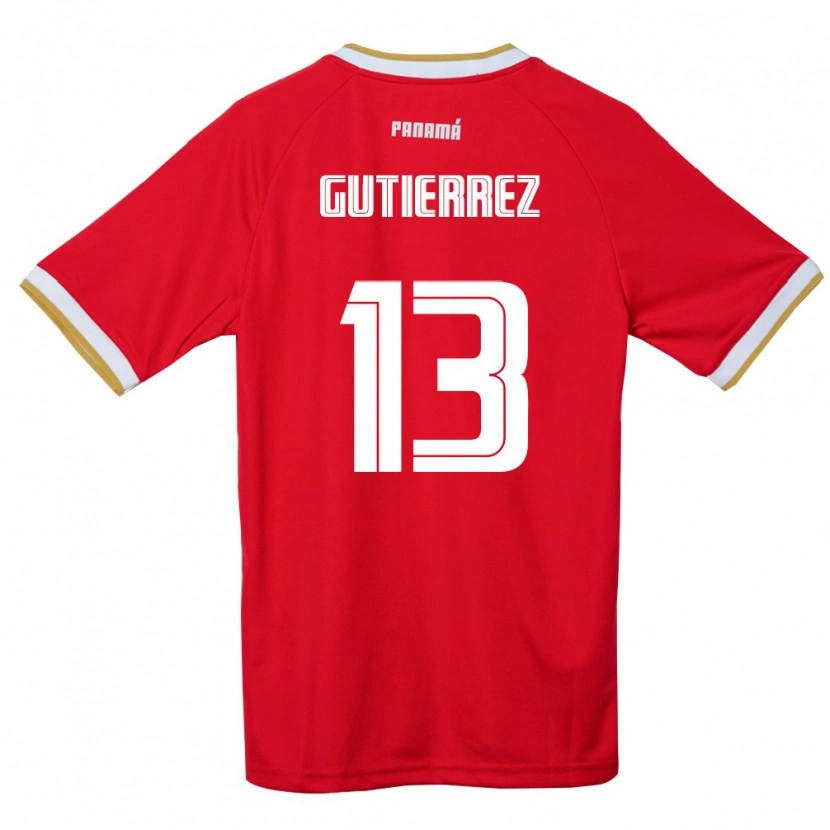 DanxenメンズパナマMickeylis Gutiérrez#13赤 茶 白ホームシャツ26-28ジャージーユニフォーム