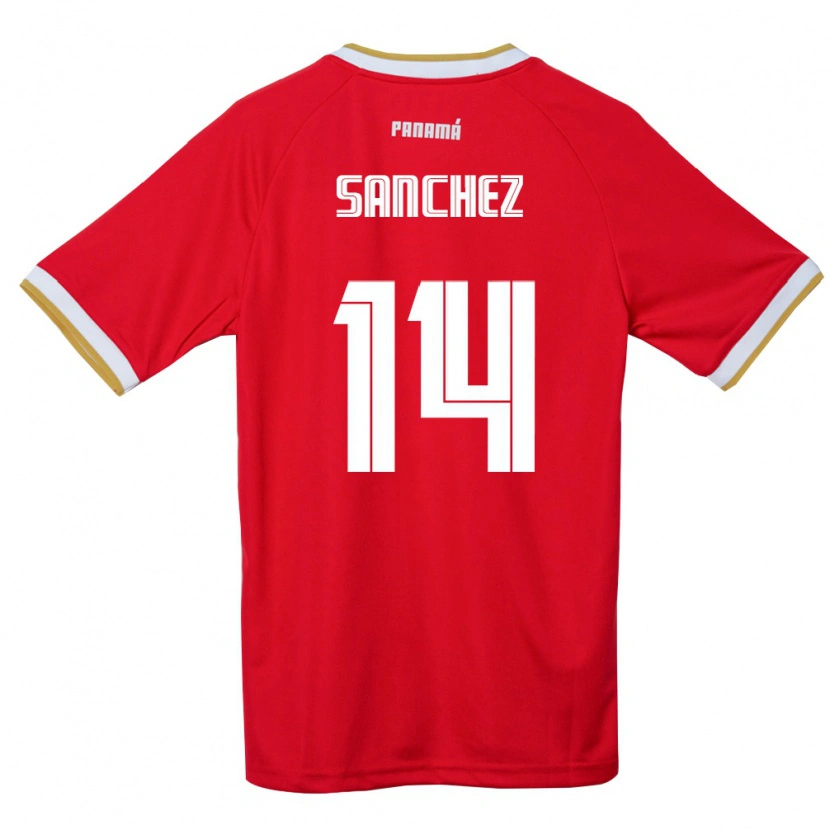DanxenメンズパナマJoel Sanchez#14赤 茶 白ホームシャツ26-28ジャージーユニフォーム