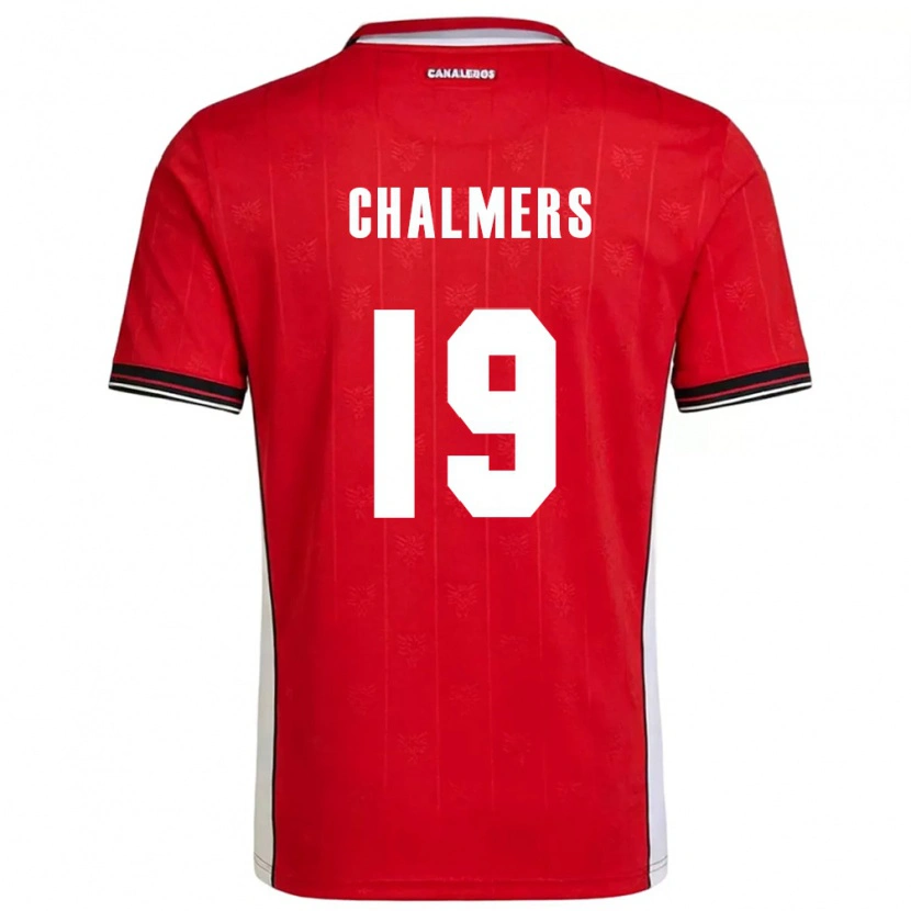 DanxenメンズパナマThiago Chalmers#19赤 茶 白ホームシャツ26-28ジャージーユニフォーム