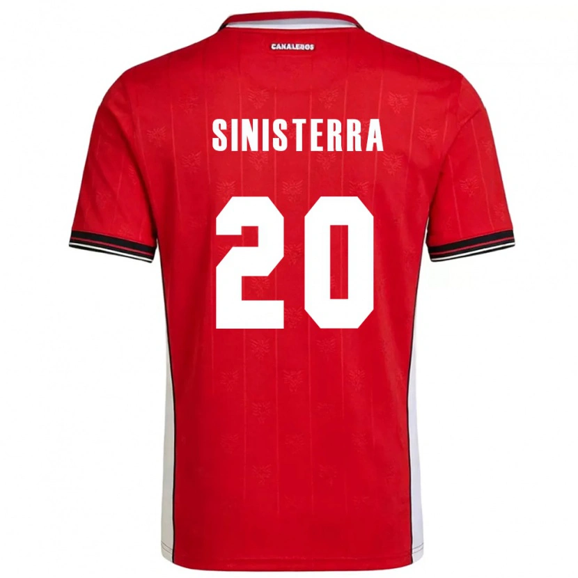 DanxenメンズパナマCarlos Sinisterra#20赤 茶 白ホームシャツ26-28ジャージーユニフォーム