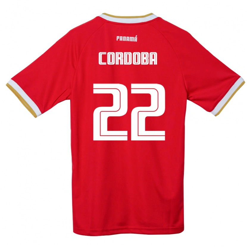 DanxenメンズパナマFarissa Córdoba#22赤 茶 白ホームシャツ26-28ジャージーユニフォーム