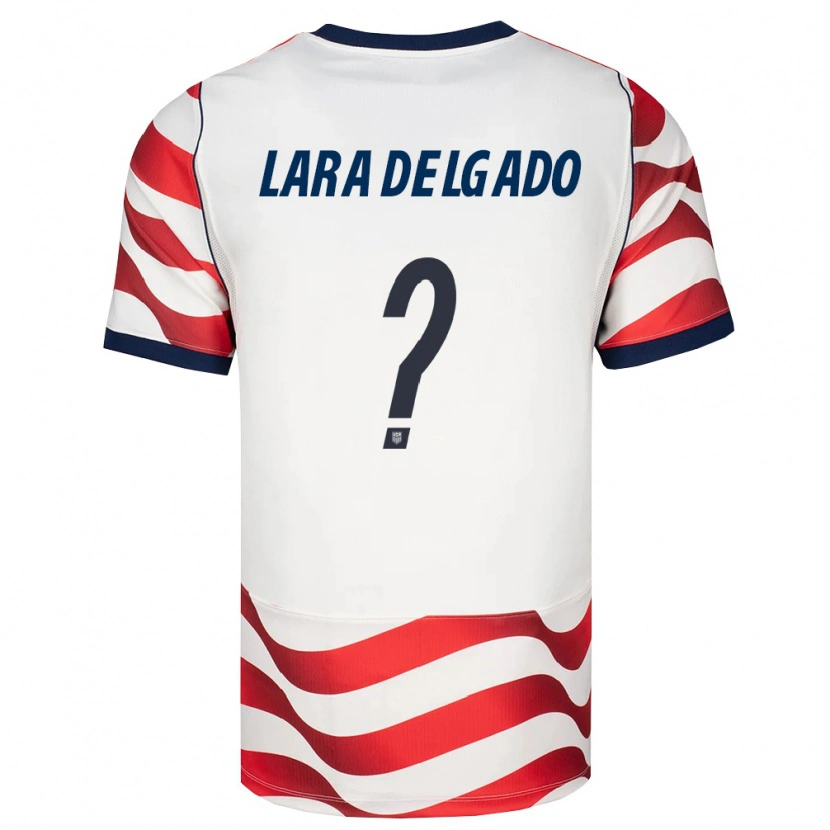 Danxenメンズアメリカ合衆国Jeffrey Lara Delgado#0赤 白 黒ホームシャツ26-28ジャージーユニフォーム