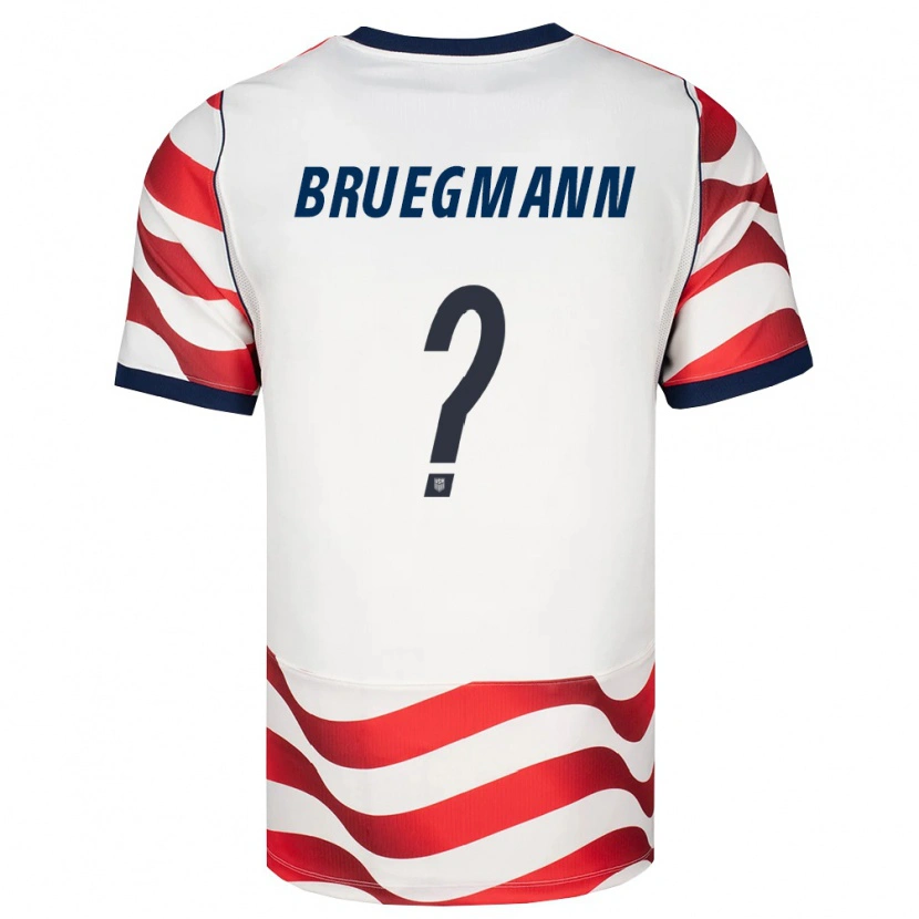 Danxenメンズアメリカ合衆国Lukas Bruegmann#0赤 白 黒ホームシャツ26-28ジャージーユニフォーム