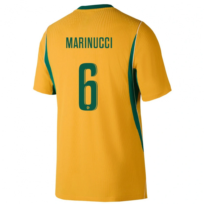 DanxenメンズオーストラリアLewis Marinucci#6黄 緑ホームシャツ26-28ジャージーユニフォーム