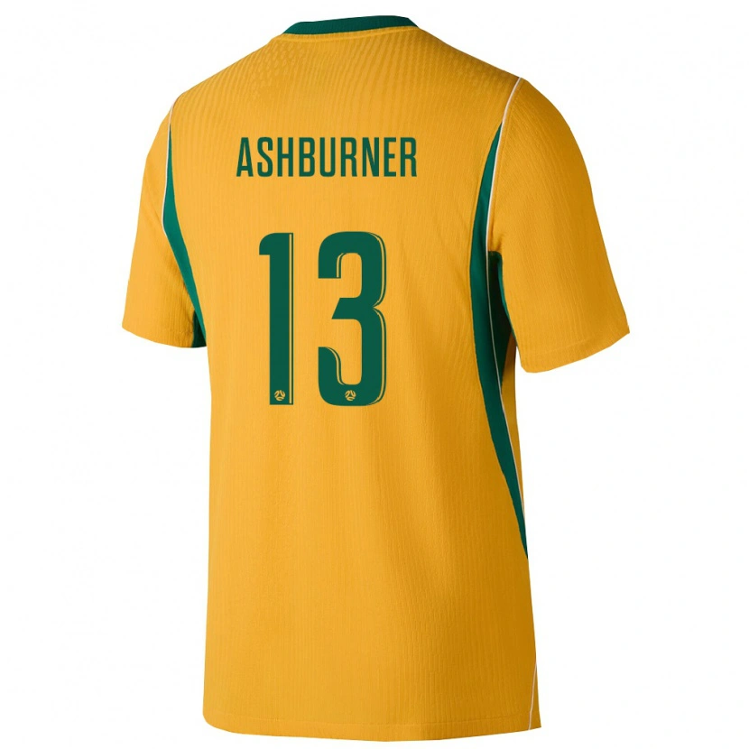 DanxenメンズオーストラリアWinston Ashburner#13黄 緑ホームシャツ26-28ジャージーユニフォーム