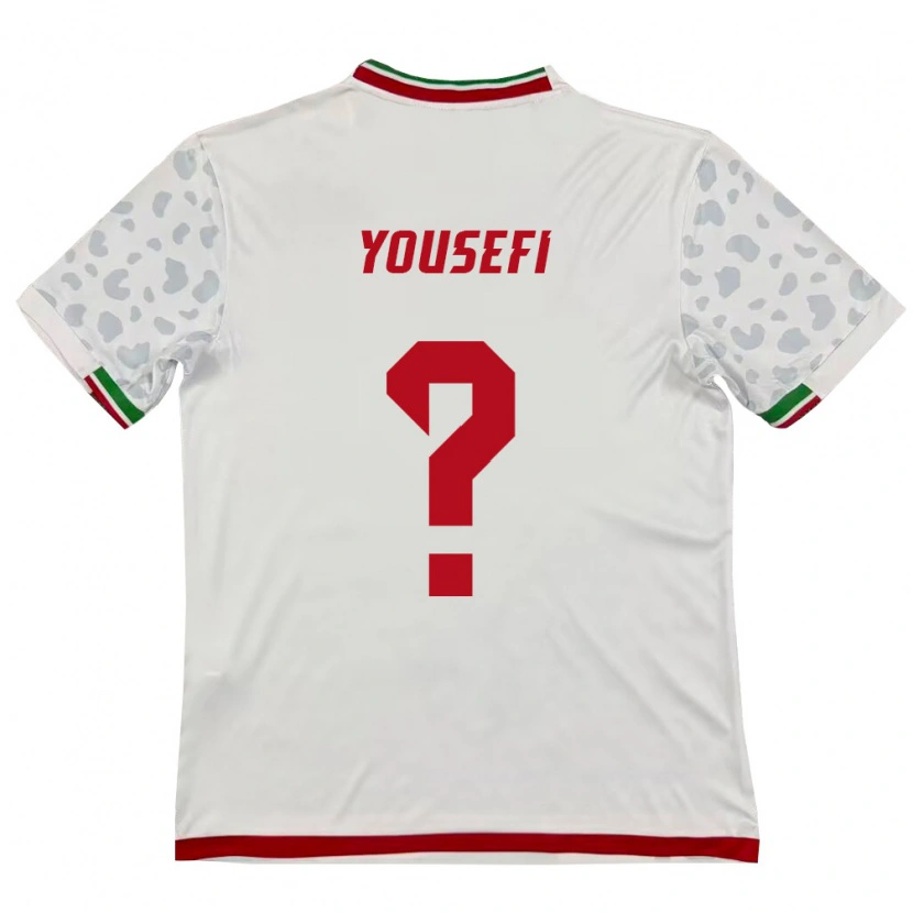 DanxenメンズイランMohammadreza Yousefi#0白 赤ホームシャツ26-28ジャージーユニフォーム
