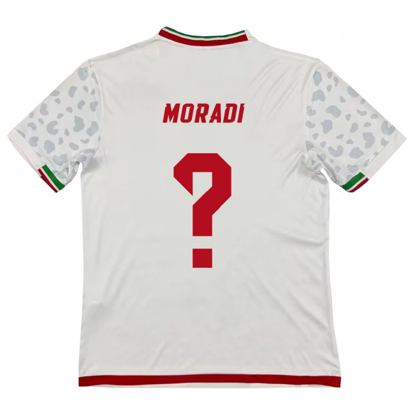 DanxenメンズイランArshia Moradi#0白 赤ホームシャツ26-28ジャージーユニフォーム