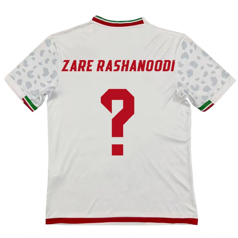 DanxenメンズイランMahan Zare Rashanoodi#0白 赤ホームシャツ26-28ジャージーユニフォーム