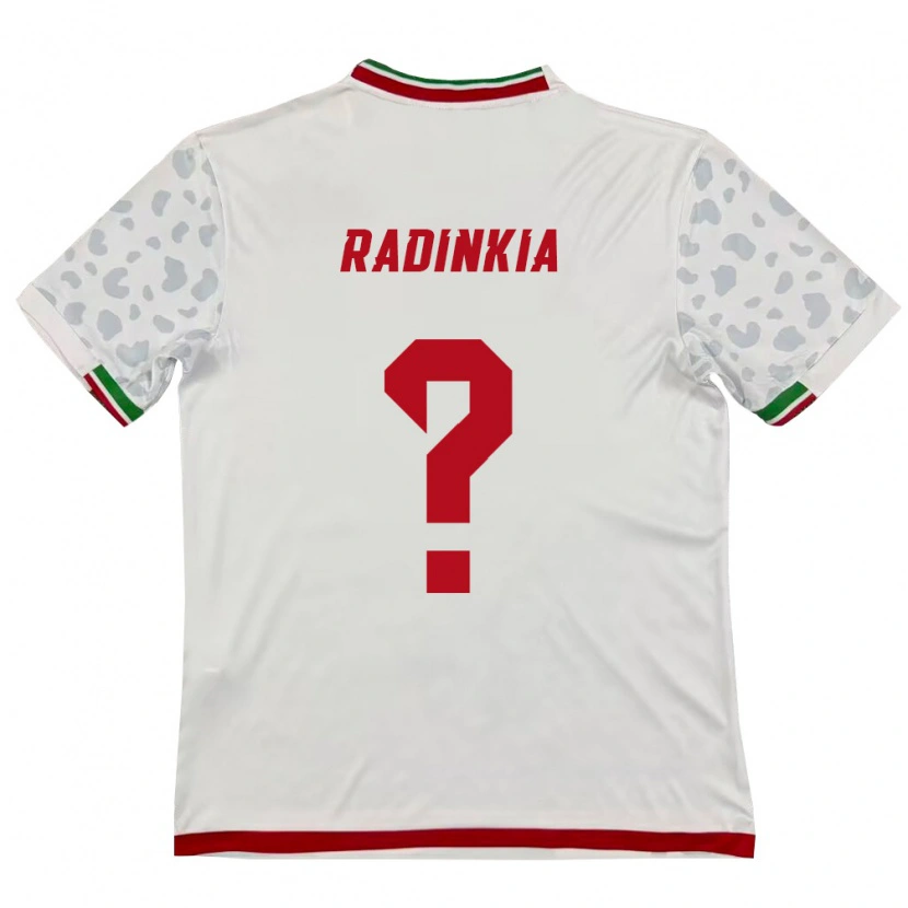 DanxenメンズイランArian Radinkia#0白 赤ホームシャツ26-28ジャージーユニフォーム