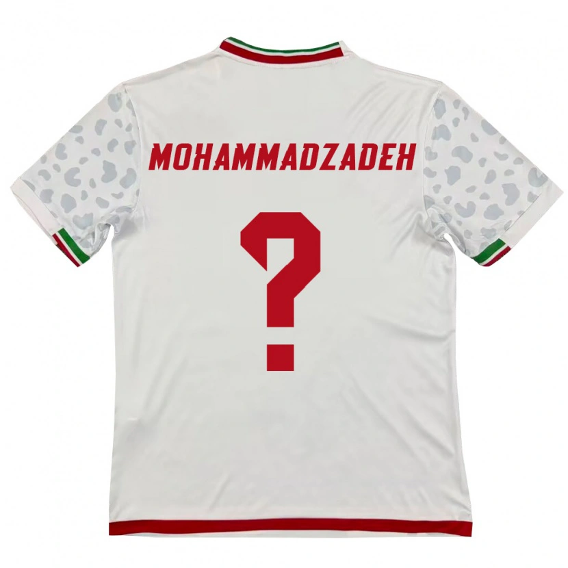 DanxenメンズイランSiyam Mohammadzadeh#0白 赤ホームシャツ26-28ジャージーユニフォーム