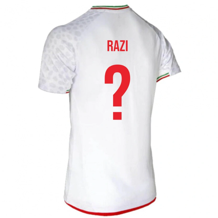 DanxenメンズイランVihan Razi#0白 赤ホームシャツ26-28ジャージーユニフォーム