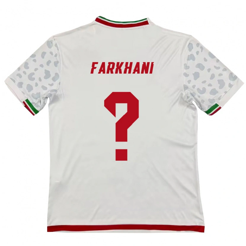 DanxenメンズイランMorteza Farkhani#0白 赤ホームシャツ26-28ジャージーユニフォーム