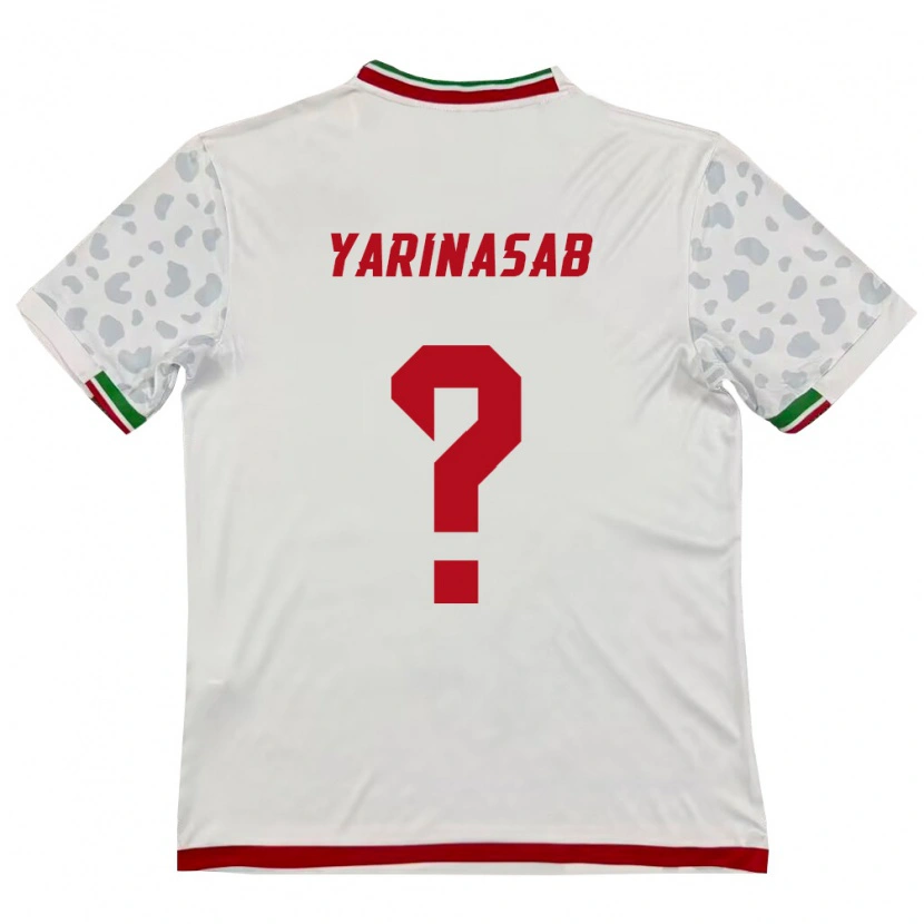 DanxenメンズイランAlireza Yarinasab#0白 赤ホームシャツ26-28ジャージーユニフォーム