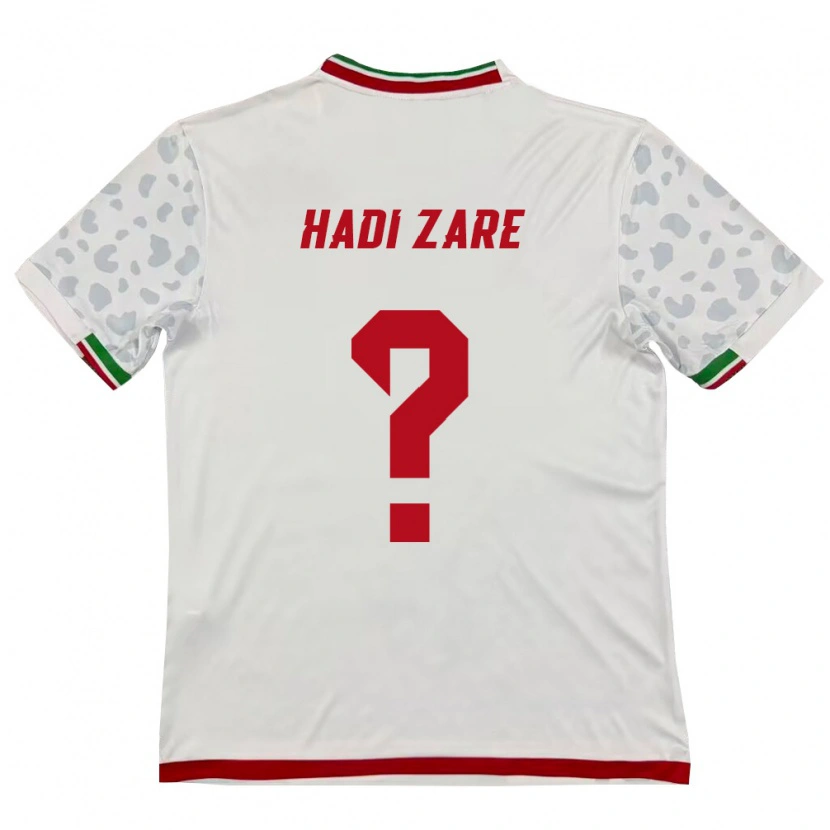 DanxenメンズイランHadi Zare#0白 赤ホームシャツ26-28ジャージーユニフォーム