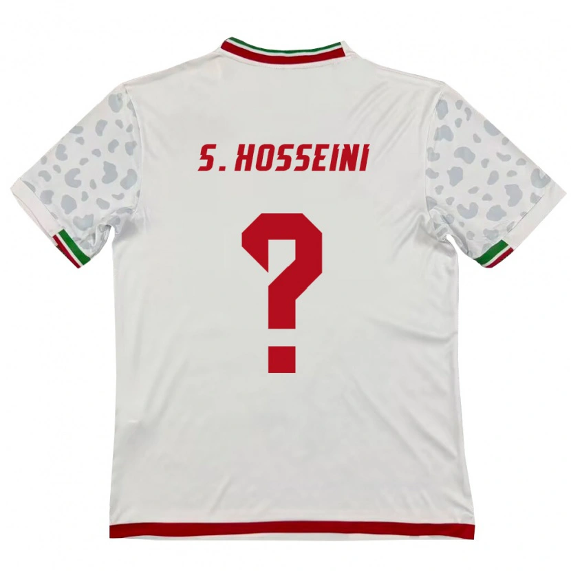DanxenメンズイランSeyed Mohammadjavad Hosseini#0白 赤ホームシャツ26-28ジャージーユニフォーム