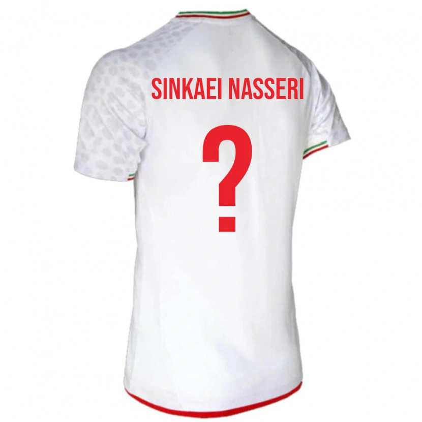 DanxenメンズイランAmirreza Sinkaei Nasseri#0白 赤ホームシャツ26-28ジャージーユニフォーム