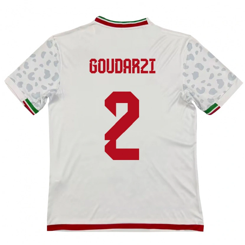 DanxenメンズイランBahram Goudarzi#2白 赤ホームシャツ26-28ジャージーユニフォーム