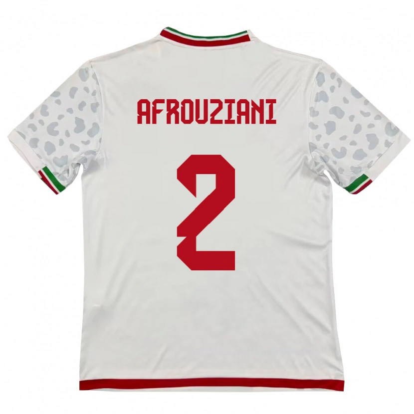 DanxenメンズイランAmirmahan Afrouziani#2白 赤ホームシャツ26-28ジャージーユニフォーム