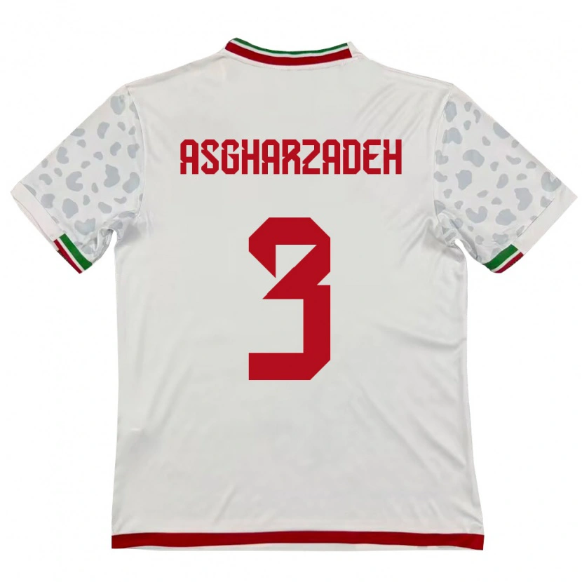 DanxenメンズイランAli Asgharzadeh#3白 赤ホームシャツ26-28ジャージーユニフォーム