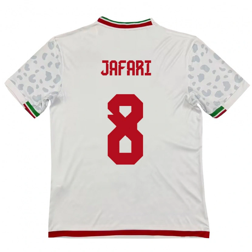 DanxenメンズイランPouya Jafari#8白 赤ホームシャツ26-28ジャージーユニフォーム