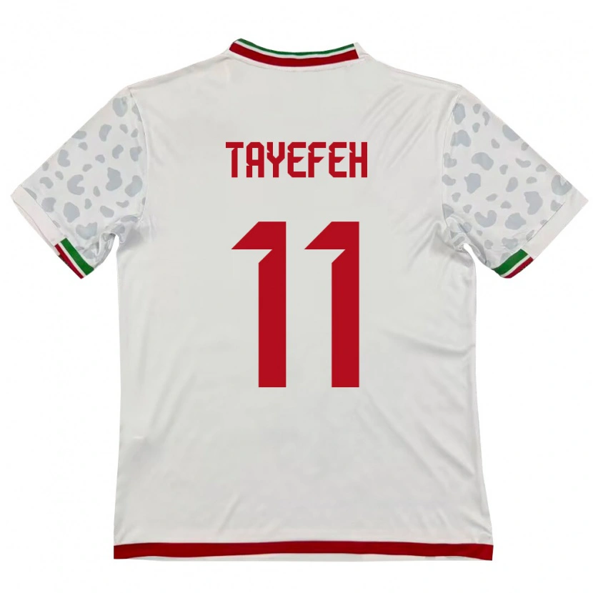 DanxenメンズイランAmirhossein Tayefeh#11白 赤ホームシャツ26-28ジャージーユニフォーム