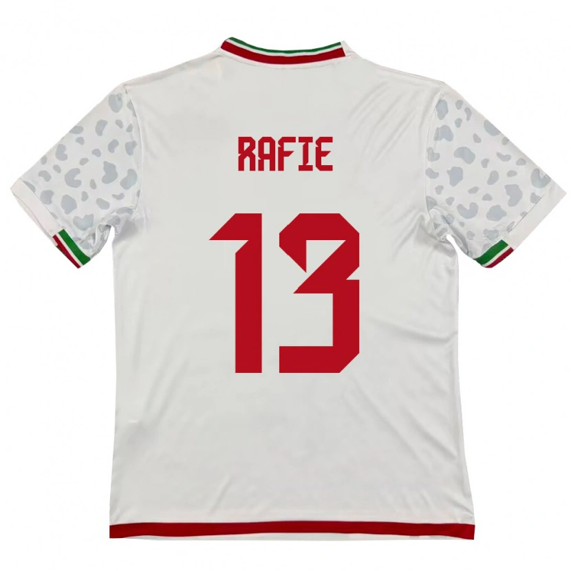 DanxenメンズイランAbbas Rafie#13白 赤ホームシャツ26-28ジャージーユニフォーム