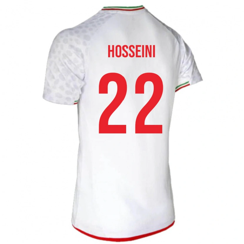 DanxenメンズイランAbolfazl Hosseini#22白 赤ホームシャツ26-28ジャージーユニフォーム