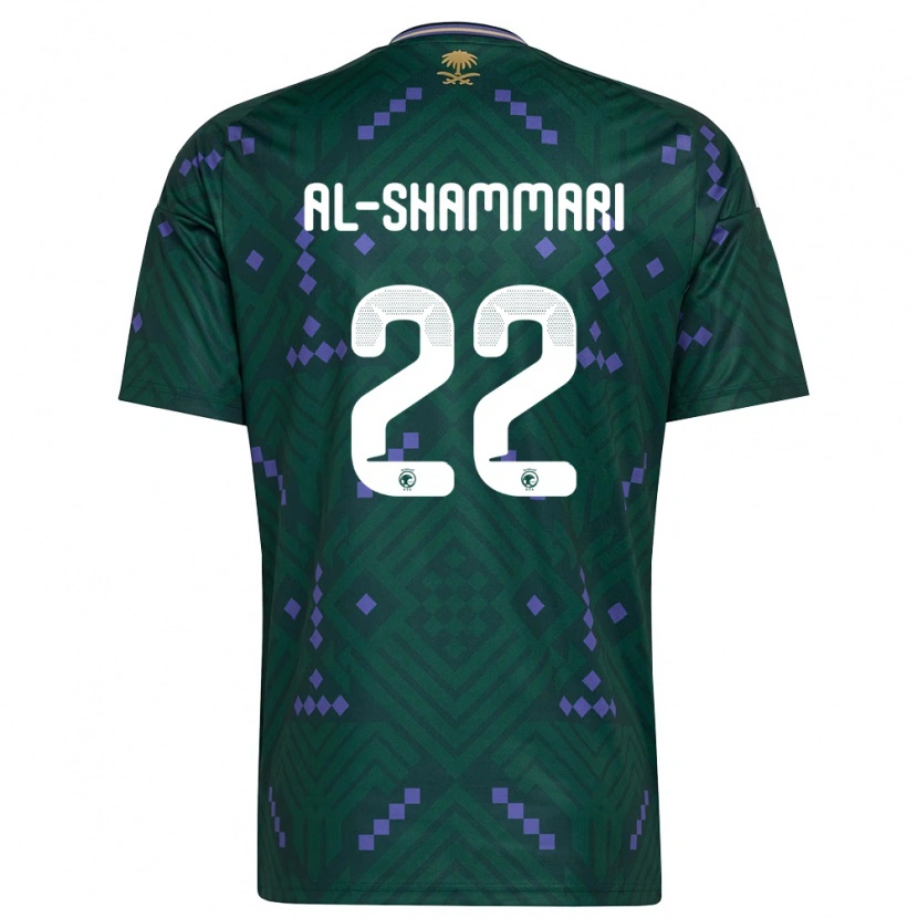 DanxenメンズサウジアラビアAffas Al-Shammari#22緑 紫 白ホームシャツ26-28ジャージーユニフォーム