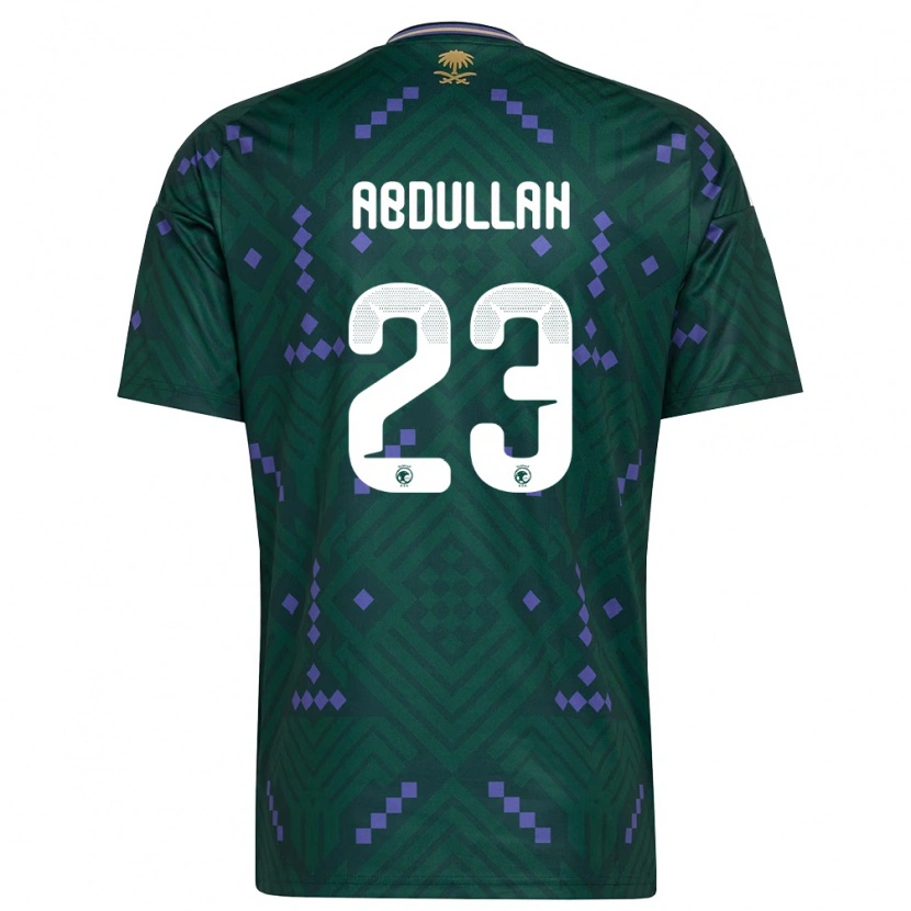 DanxenメンズサウジアラビアNawaf Abdullah#23緑 紫 白ホームシャツ26-28ジャージーユニフォーム