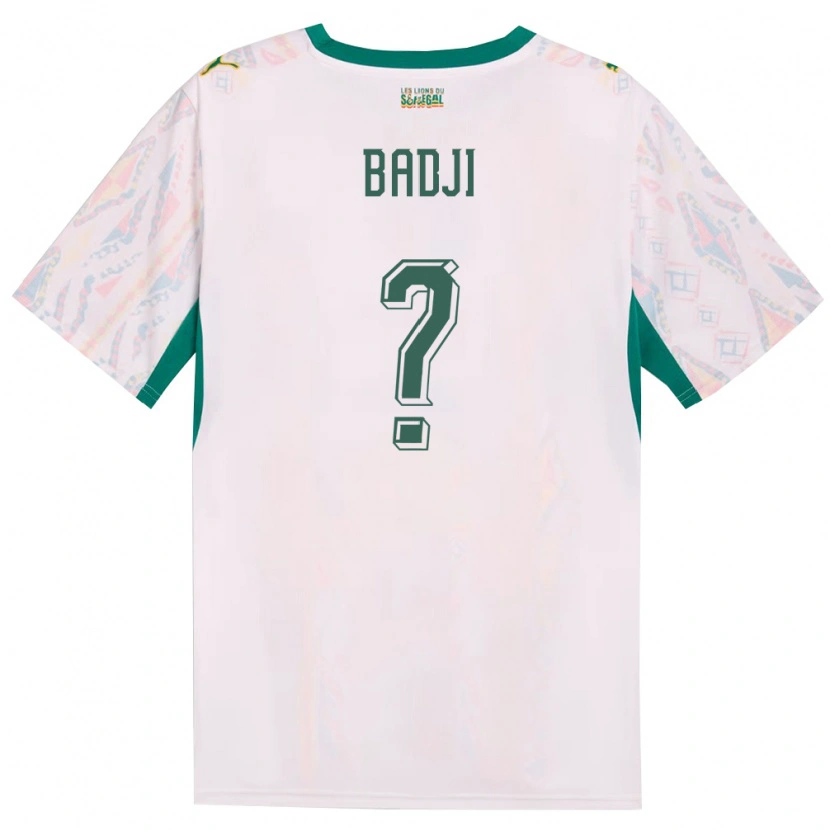 DanxenメンズセネガルFamara Badji#0白 緑 黄ホームシャツ26-28ジャージーユニフォーム