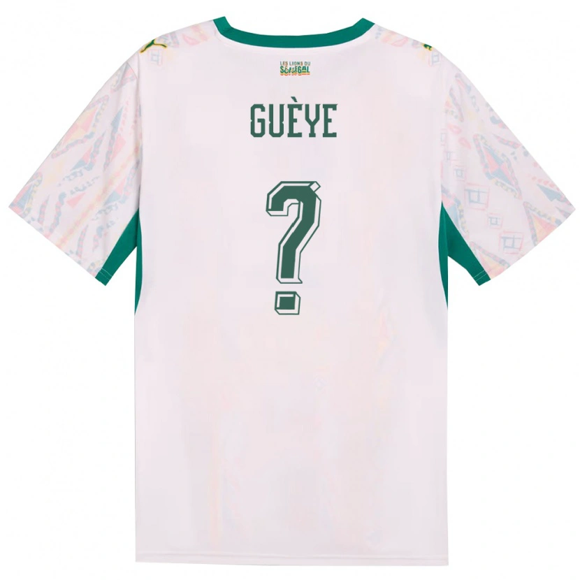 DanxenメンズセネガルMoustapha Guèye#0白 緑 黄ホームシャツ26-28ジャージーユニフォーム