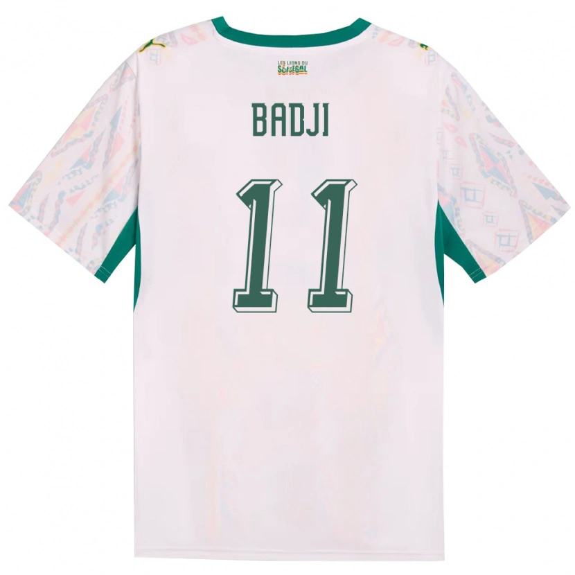 DanxenメンズセネガルAmidou Badji#11白 緑 黄ホームシャツ26-28ジャージーユニフォーム