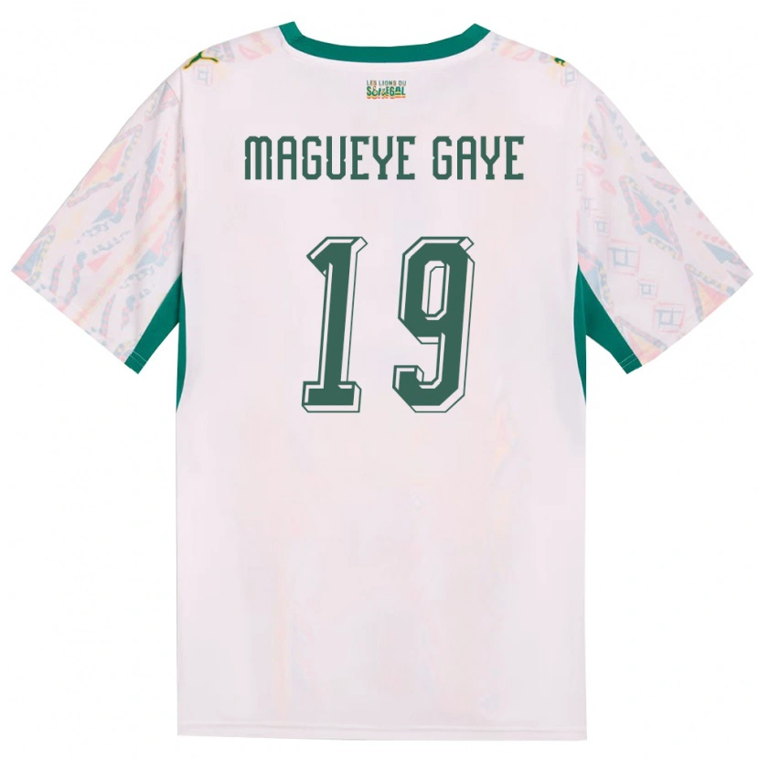 Danxenメンズセネガルパパ・マグエイ・ゲイ#19白 緑 黄ホームシャツ26-28ジャージーユニフォーム
