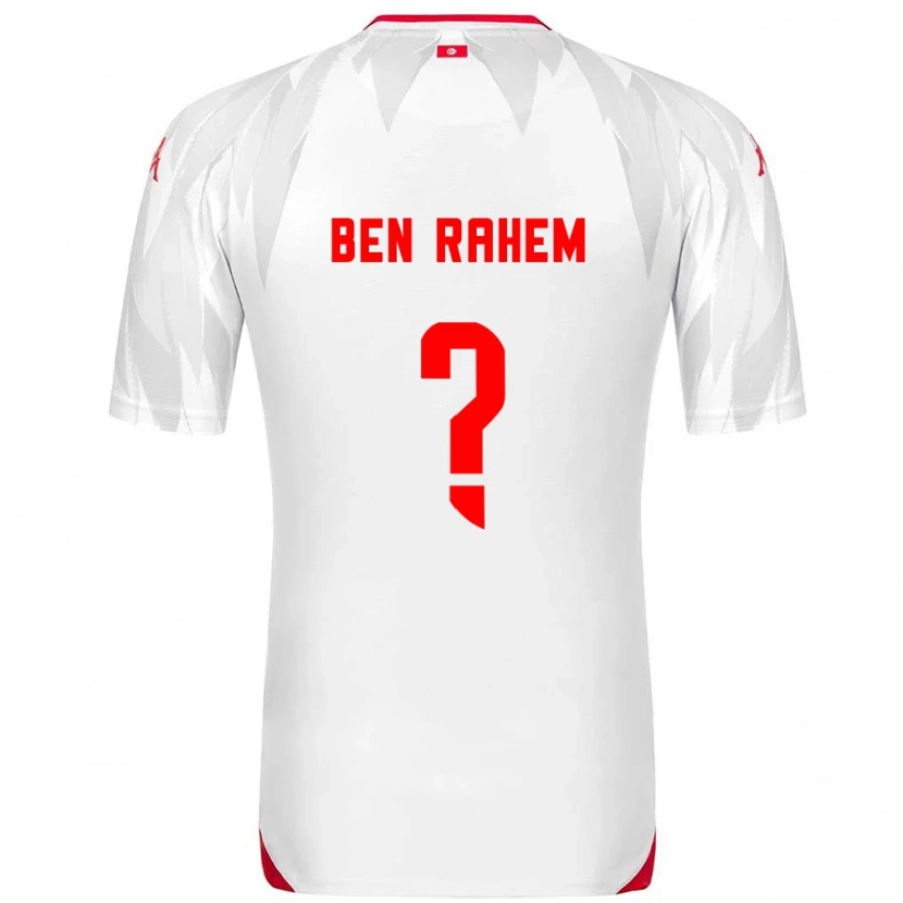 DanxenメンズチュニジアFarès Ben Rahem#0白 赤ホームシャツ26-28ジャージーユニフォーム