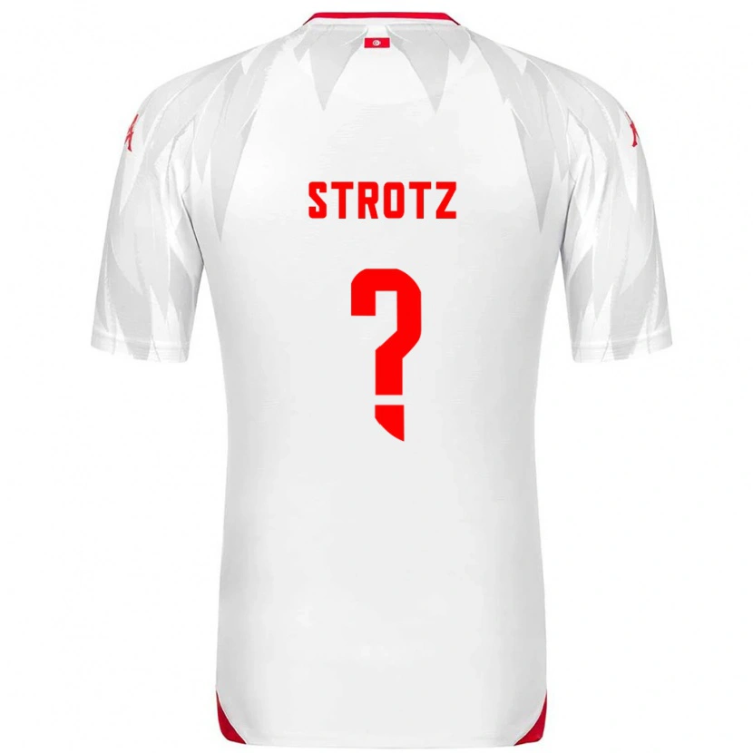 DanxenメンズチュニジアNoam Strotz#0白 赤ホームシャツ26-28ジャージーユニフォーム