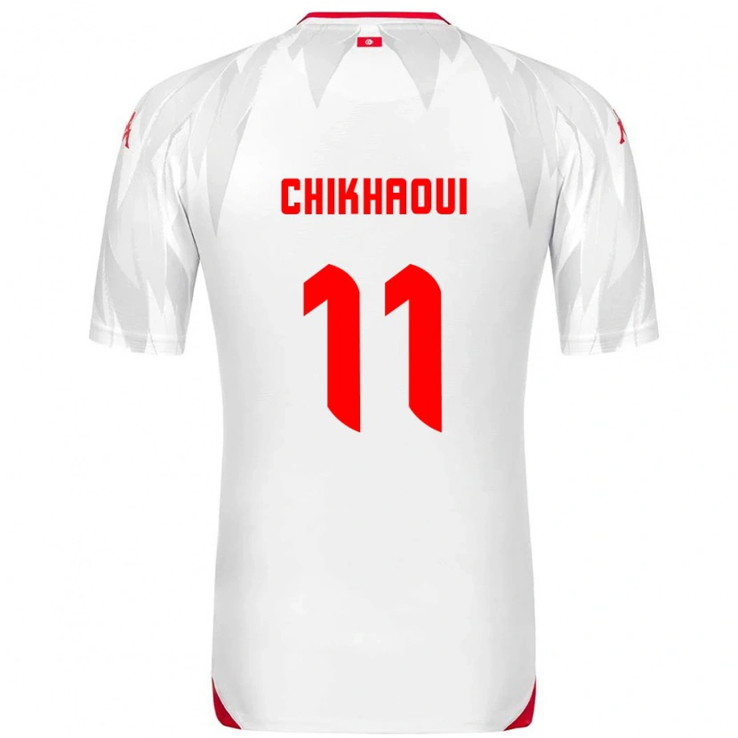 DanxenメンズチュニジアMahdi Chikhaoui#11白 赤ホームシャツ26-28ジャージーユニフォーム