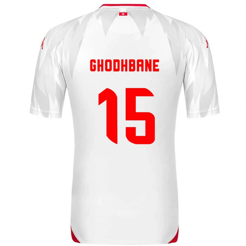 DanxenメンズチュニジアLouay Ghodhbane#15白 赤ホームシャツ26-28ジャージーユニフォーム