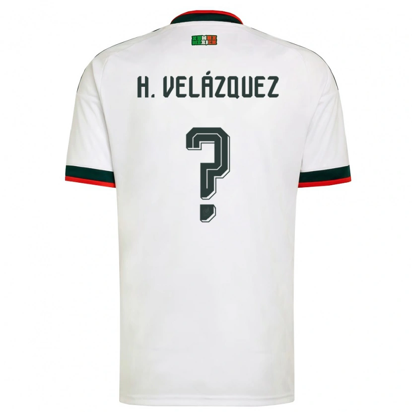 DanxenメンズメキシコHéber Velázquez#0白 バーガンディ 緑アウェイシャツ26-28ジャージーユニフォーム