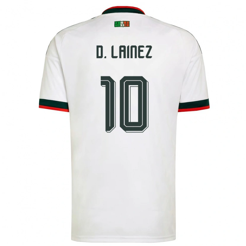 Danxenメンズメキシコディエゴ・ライネス#10白 バーガンディ 緑アウェイシャツ26-28ジャージーユニフォーム