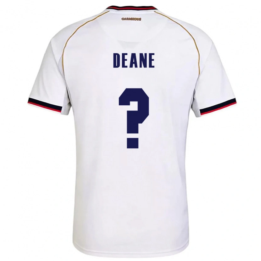 DanxenメンズパナマSean Deane#0白 赤アウェイシャツ26-28ジャージーユニフォーム