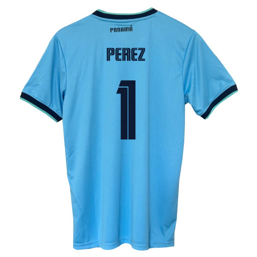 DanxenメンズパナマMiguel Pérez#1空色 黒アウェイシャツ26-28ジャージーユニフォーム