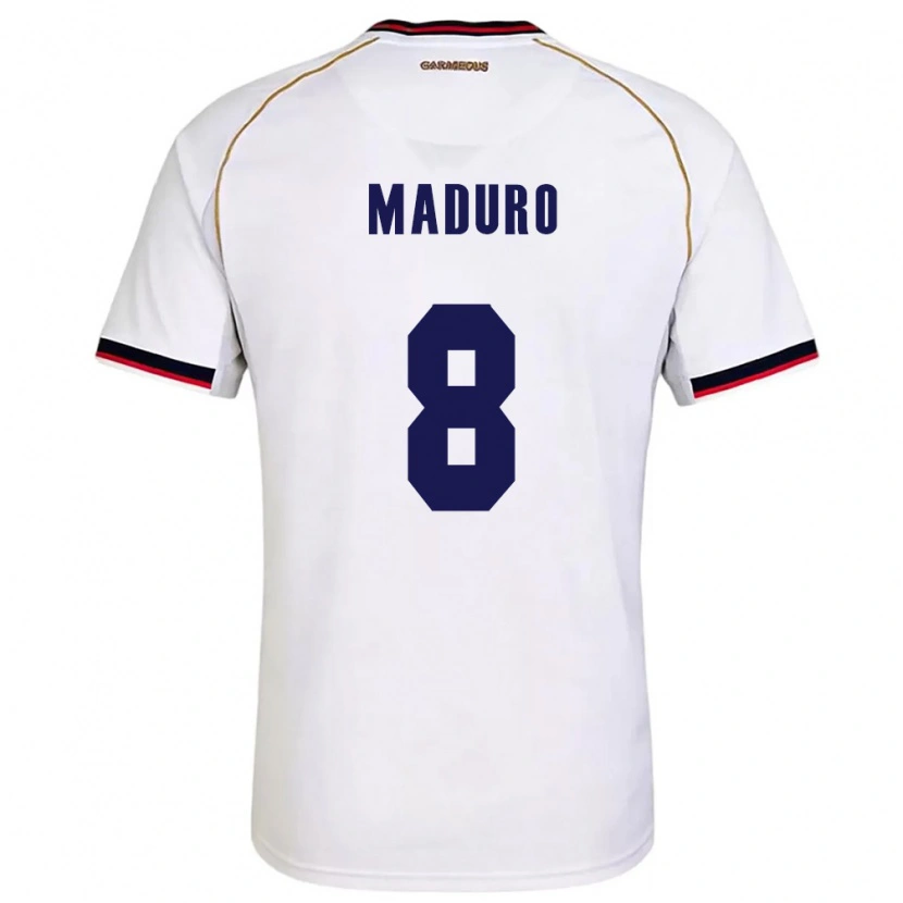 DanxenメンズパナマAlfredo Maduro#8白 赤アウェイシャツ26-28ジャージーユニフォーム