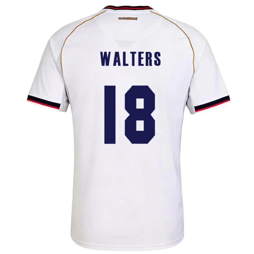 DanxenメンズパナマKairo Walters#18白 赤アウェイシャツ26-28ジャージーユニフォーム