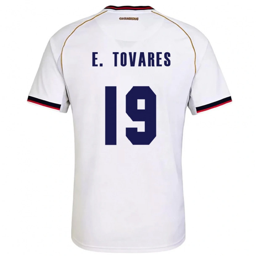 DanxenメンズパナマEdgardo Tovares#19白 赤アウェイシャツ26-28ジャージーユニフォーム