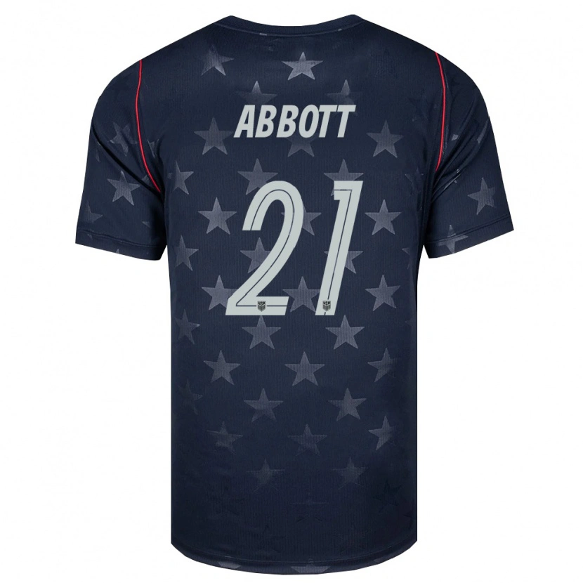 Danxenメンズアメリカ合衆国Keller Abbott#21黒 白 赤アウェイシャツ26-28ジャージーユニフォーム