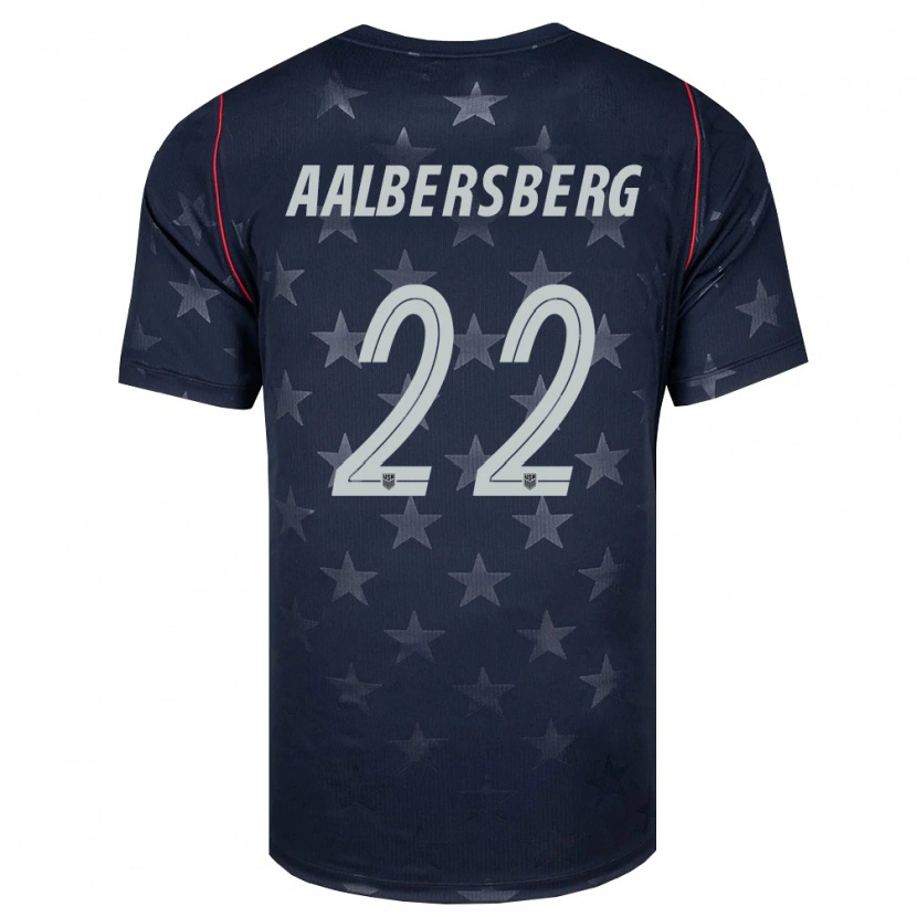 Danxenメンズアメリカ合衆国Miles Aalbersberg#22黒 白 赤アウェイシャツ26-28ジャージーユニフォーム