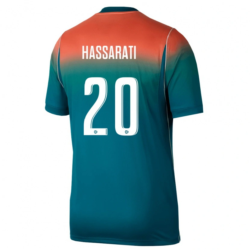 DanxenメンズオーストラリアGeorgio Hassarati#20緑 ピンクアウェイシャツ26-28ジャージーユニフォーム