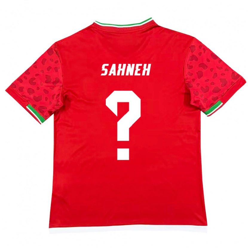 DanxenメンズイランMehdi Sahneh#0赤 白アウェイシャツ26-28ジャージーユニフォーム